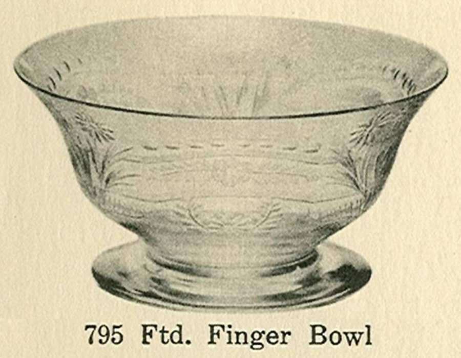Cut 0579 (Line #700) Footed Finger Bowl by Libbey Glass Company-1