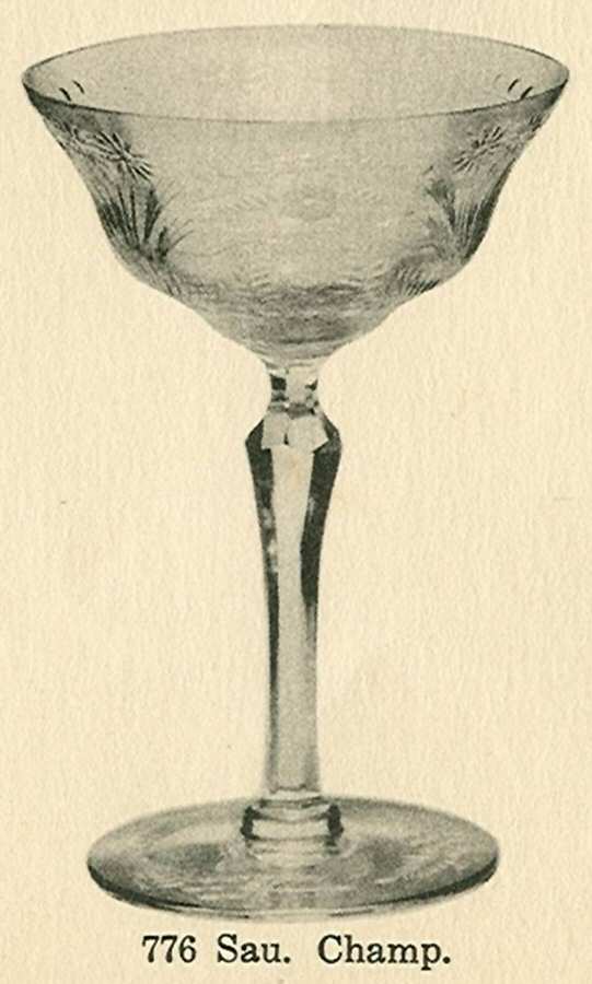 Cut 0579 (Line #700) Champagne/Tall Sherbet by Libbey Glass Company-1
