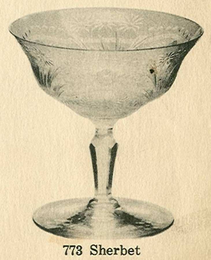 Cut 0579 (Line #700) Low Sherbet by Libbey Glass Company-1