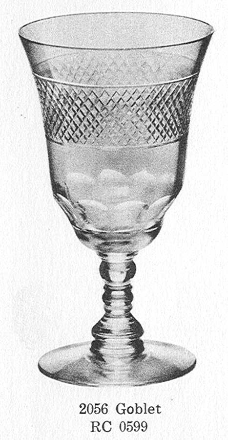 Cut 0599 Water Goblet by Libbey Glass Company-1