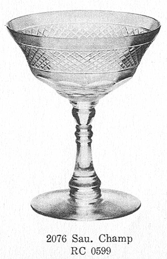 Cut 0599 Champagne/Tall Sherbet by Libbey Glass Company-1