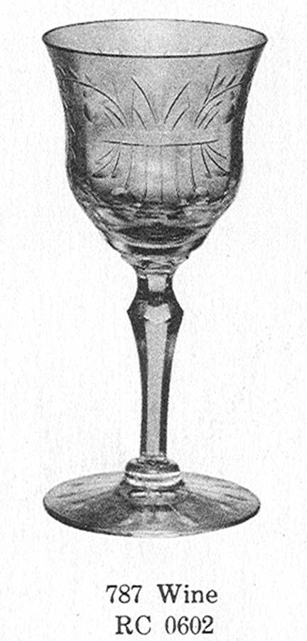 Cut 0602 Wine Glass by Libbey Glass Company-1