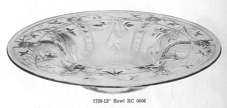 Cut 0606 12" Flared Bowl by Libbey Glass Company-1