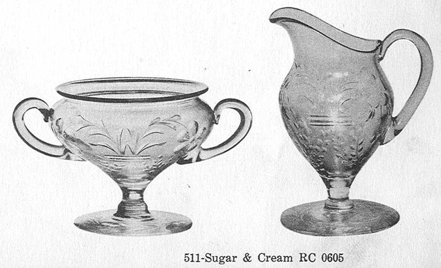Cut 0605 Creamer by Libbey Glass Company-1