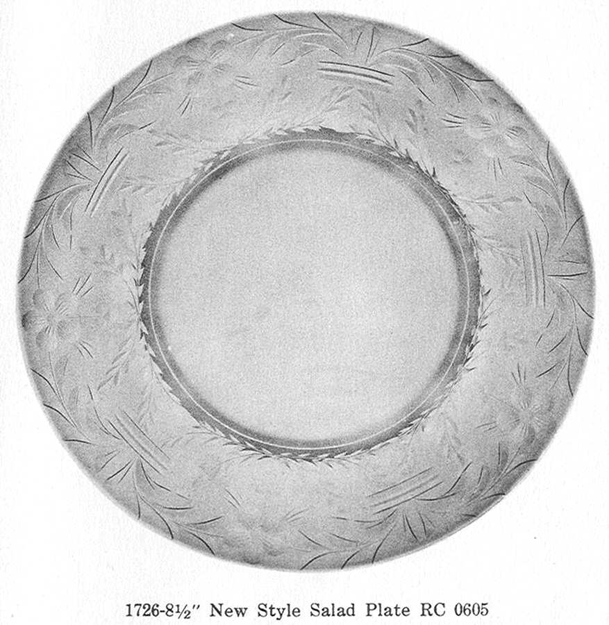 Cut 0605 Salad Plate by Libbey Glass Company-1