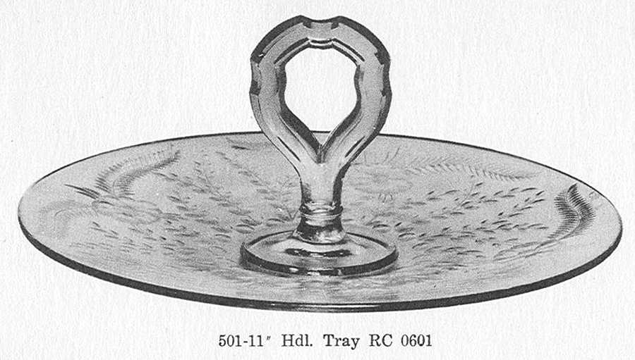 Cut 0601 Center Handle Tray by Libbey Glass Company-1