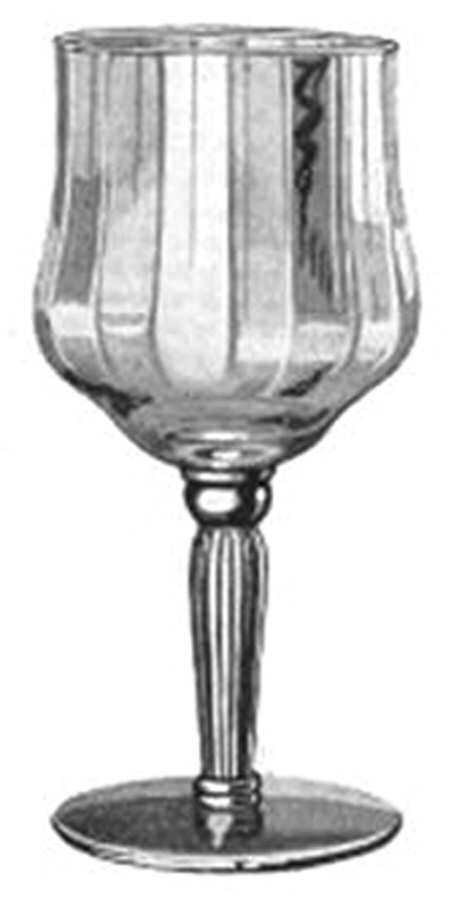 Floridian Amber (Straight Optic) Water Goblet by Libbey Glass Company-1