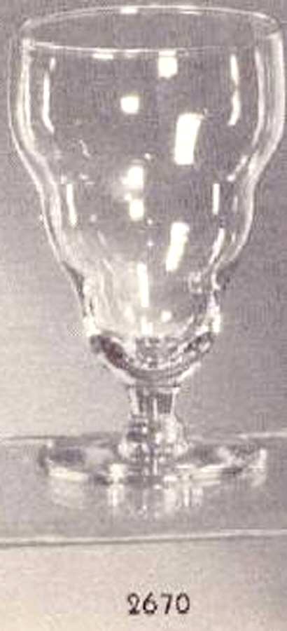 Governor Clinton Clear Low Water Goblet by Libbey Glass Company-1