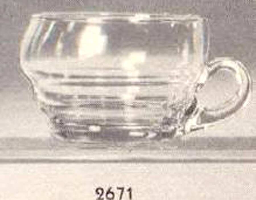 Governor Clinton Clear Handled Sherbet by Libbey Glass Company-1