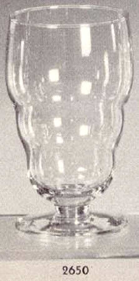 Governor Clinton Clear 12 Oz Footed Tumbler by Libbey Glass Company-1