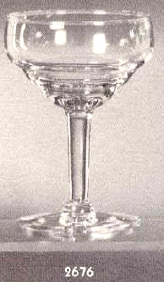 Governor Clinton Clear Champagne/Tall Sherbet by Libbey Glass Company-1