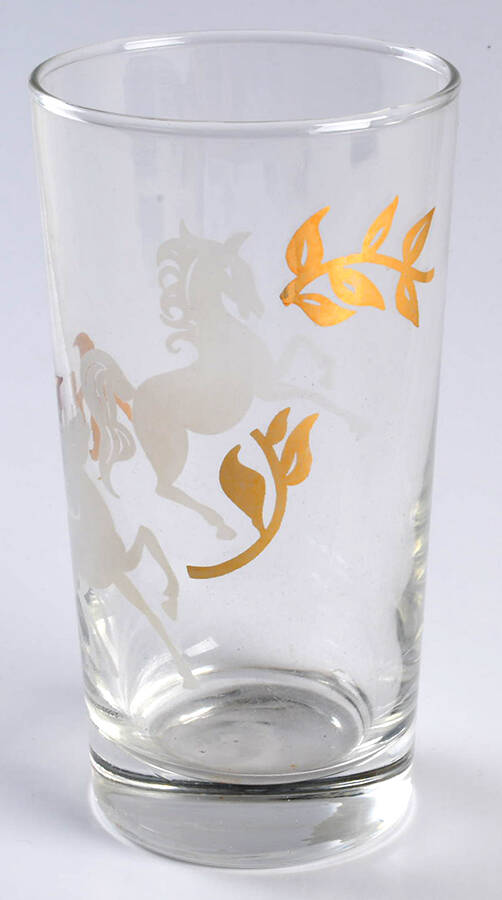 Prancing Colts Highball Glass by Libbey Glass Company-1