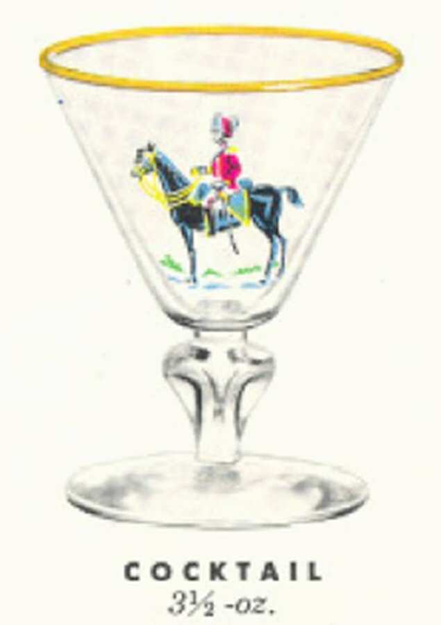 Cavalry Liquor Cocktail by Libbey Glass Company-1