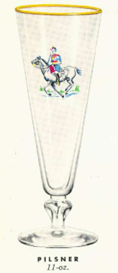 Cavalry Pilsner Glass by Libbey Glass Company-1