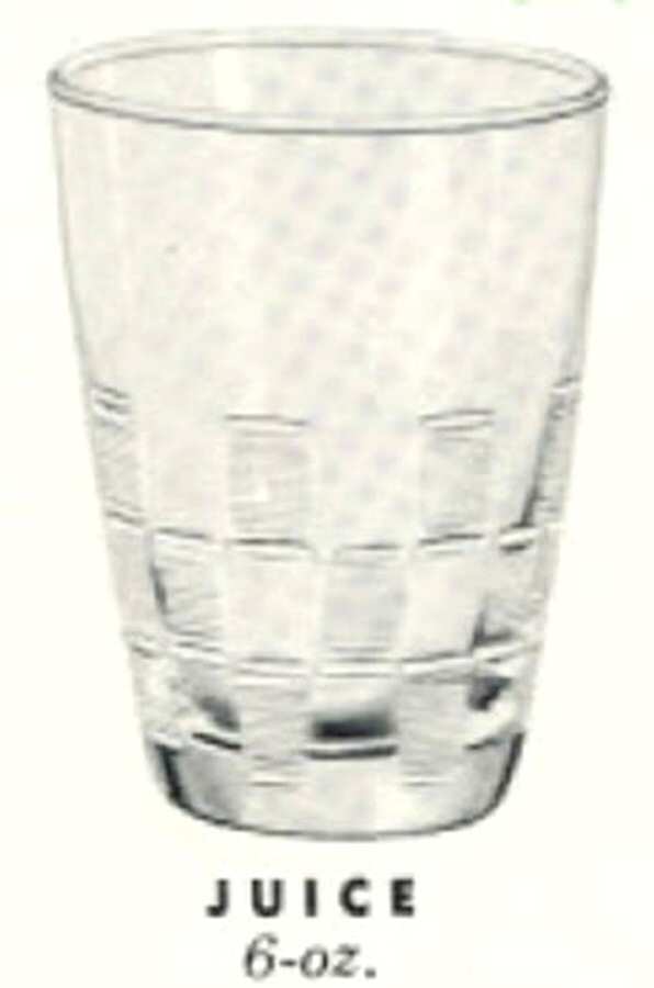 Basket Weave Juice Glass by Libbey Glass Company-1