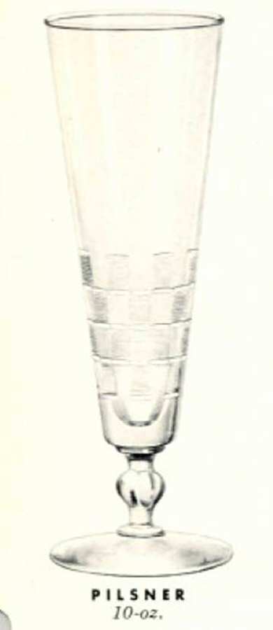 Basket Weave Pilsner Glass by Libbey Glass Company-1