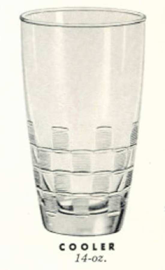 Basket Weave Cooler by Libbey Glass Company-1