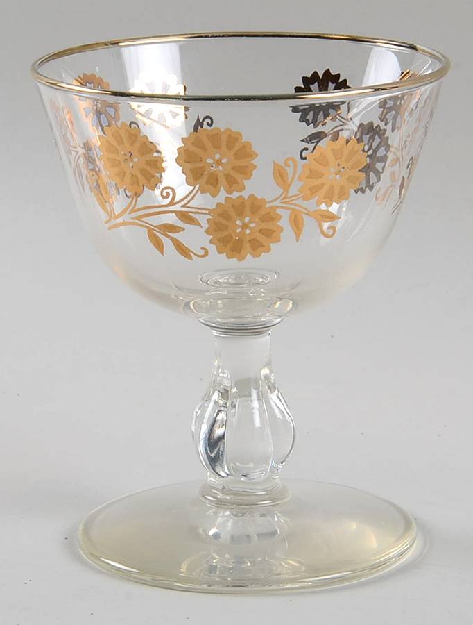 Kashmir Champagne/Tall Sherbet by Libbey Glass Company-1