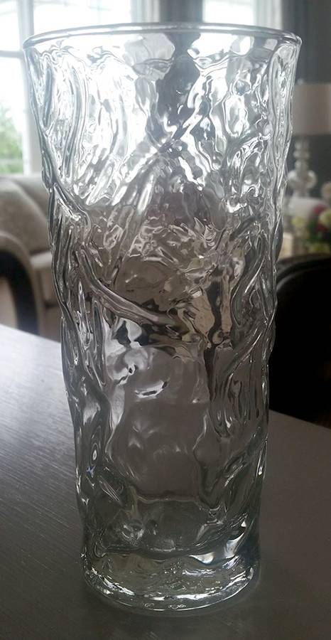 Aztec Crystal 12 Oz Flat Tumbler by Libbey Glass Company-1