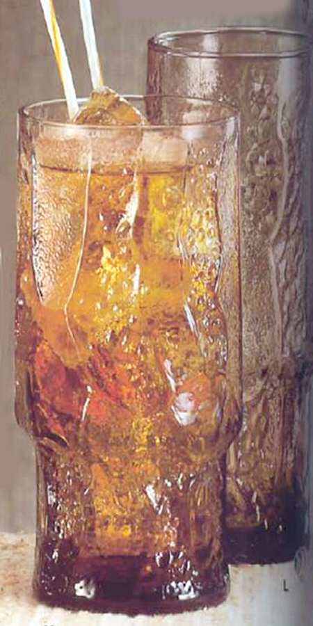 Normandy Tawny Flat Tumbler by Libbey Glass Company-1