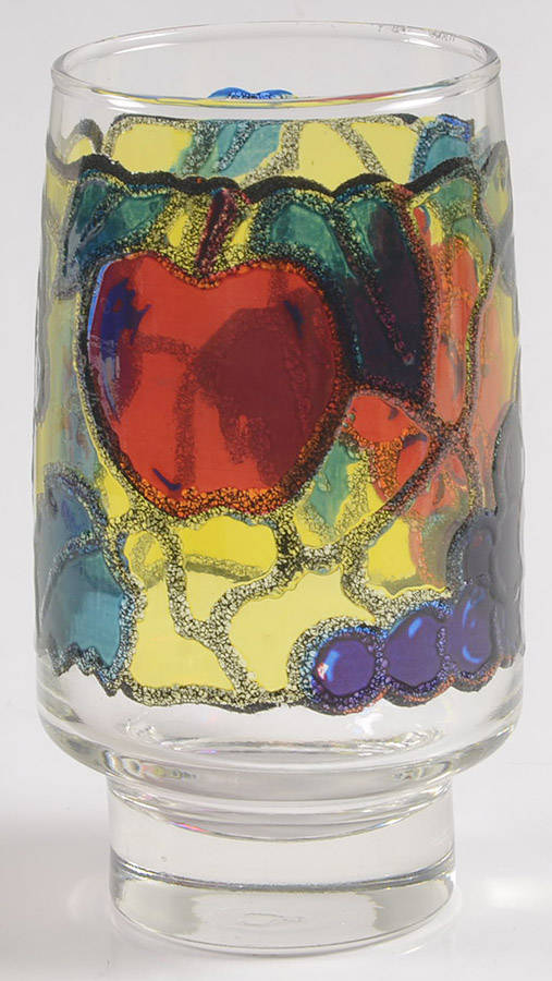 Stained Glass 16 Oz Flat Tumbler by Libbey Glass Company-1