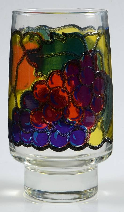 Stained Glass 12 Oz Flat Tumbler by Libbey Glass Company-1