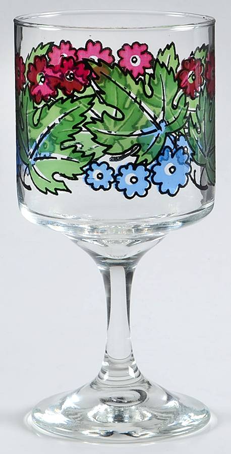Tiffany Foliage Wine Glass by Libbey Glass Company-1