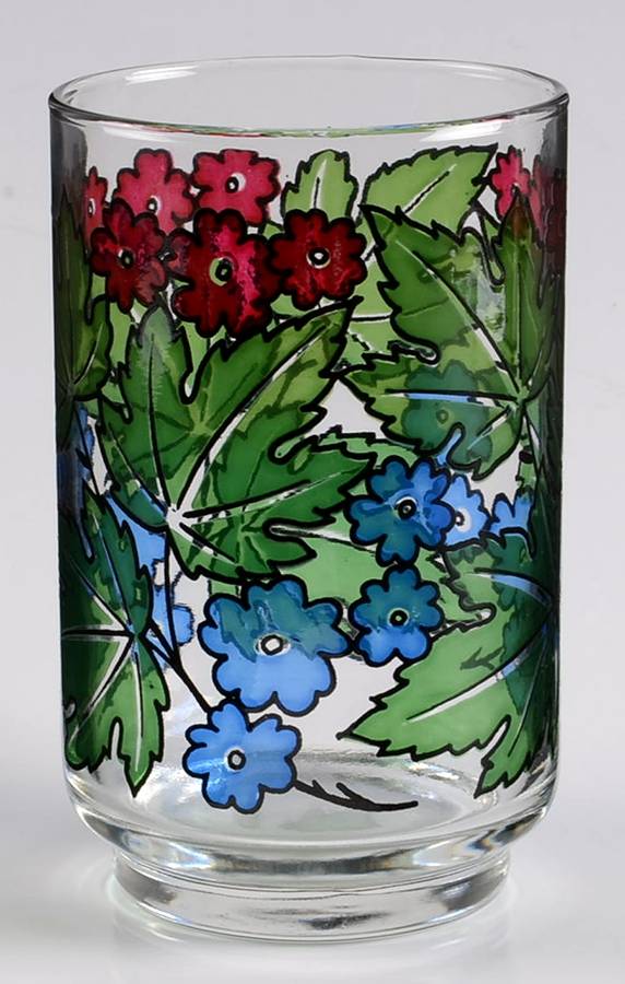 Tiffany Foliage 12 Oz Flat Tumbler by Libbey Glass Company-1