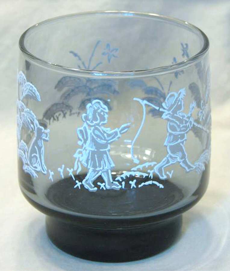 Mary Gregory On the Rocks Glass by Libbey Glass Company-1