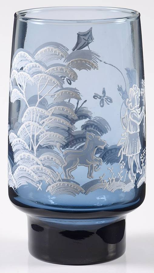 Mary Gregory 12 Oz Flat Tumbler by Libbey Glass Company-1