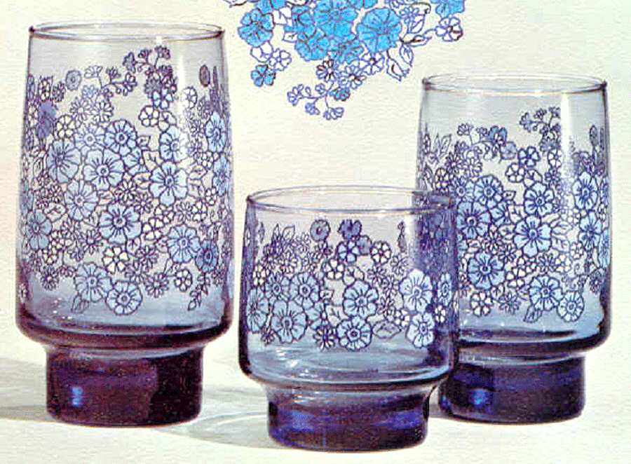 Meadow Blue Cooler by Libbey Glass Company-1