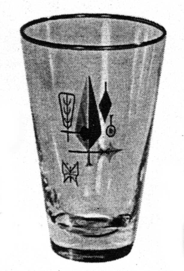 Leaf Cluster 12 Oz Flat Tumbler by Libbey Glass Company-1