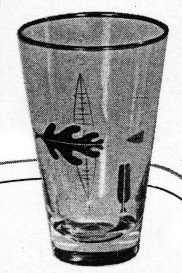 Falling Leaves 12 Oz Flat Tumbler by Libbey Glass Company-1