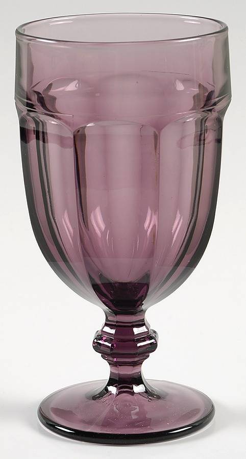 Gibraltar Violet (Dark Purple) Iced Tea by Libbey Glass Company-1