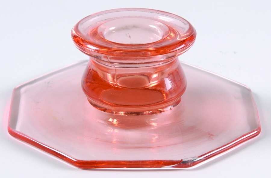 615 Pink 1" Single Light Candlestick by Lancaster-1