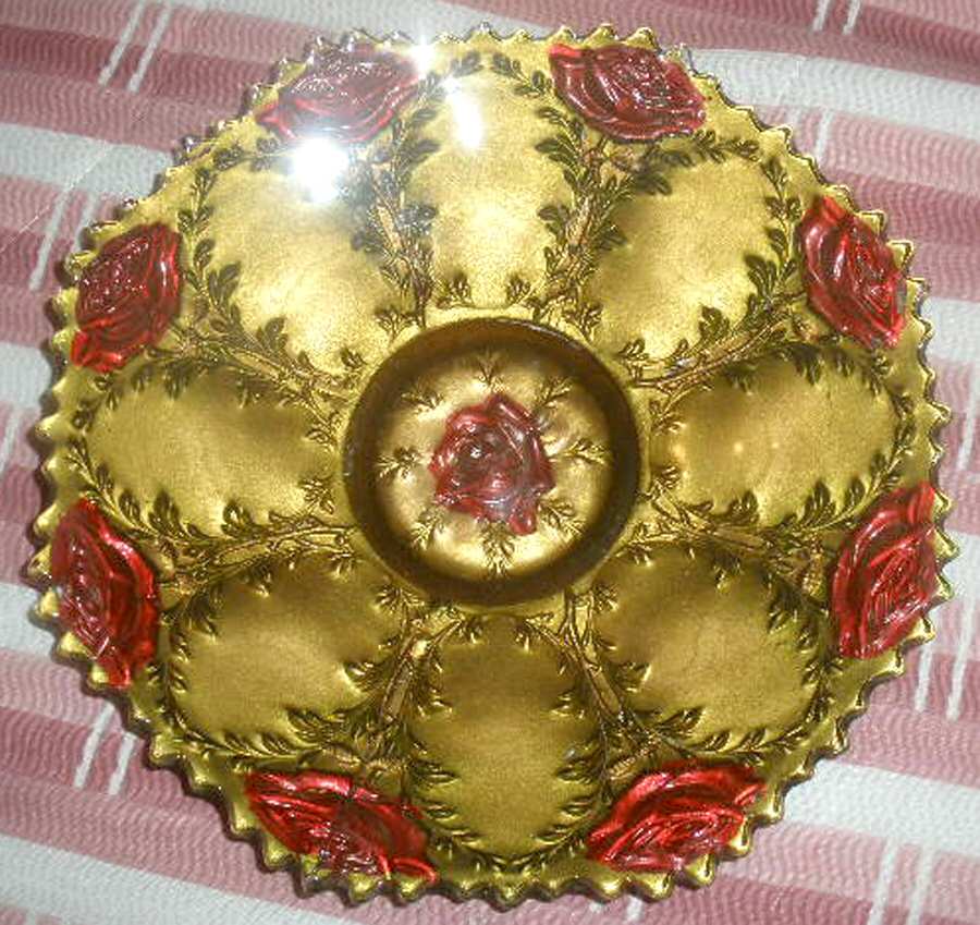 Rose Goofus 8" Decorative Plate by Lancaster-1