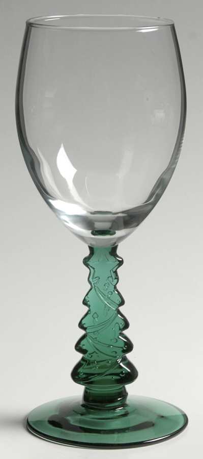 Christmas Tree Water Goblet by Libbey Glass Company-1
