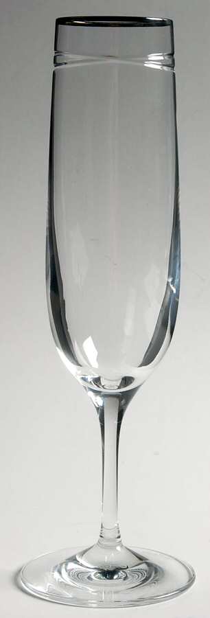 Vows (Platinum Trim) Fluted Champagne by Ralph Lauren Crystal-1