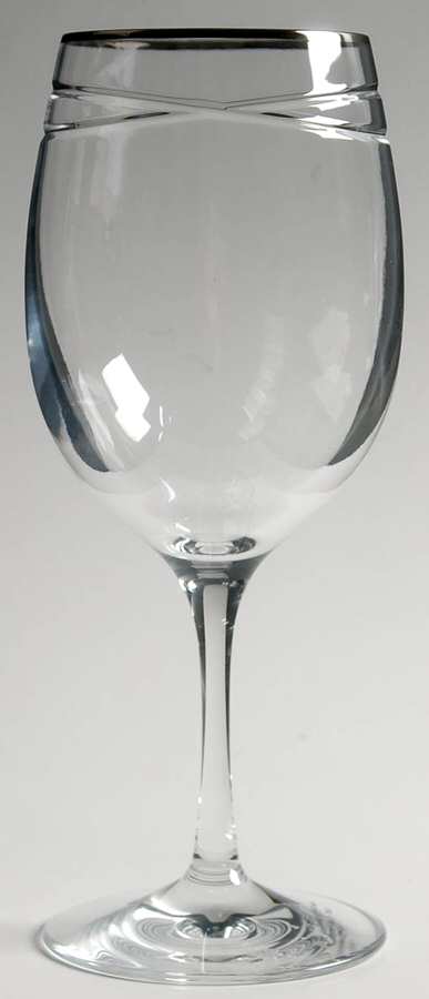 Vows (Platinum Trim) Wine Glass by Ralph Lauren Crystal-1