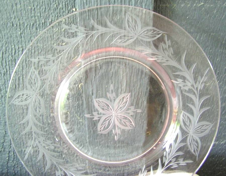 Rose Leaf Pink Luncheon Plate by Lonnquists-1