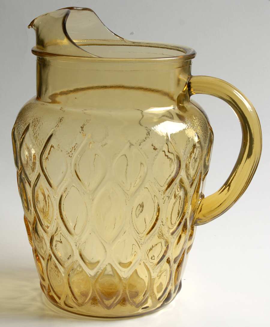 Madrid Amber 78 Oz Pitcher by Libbey Glass Company-1