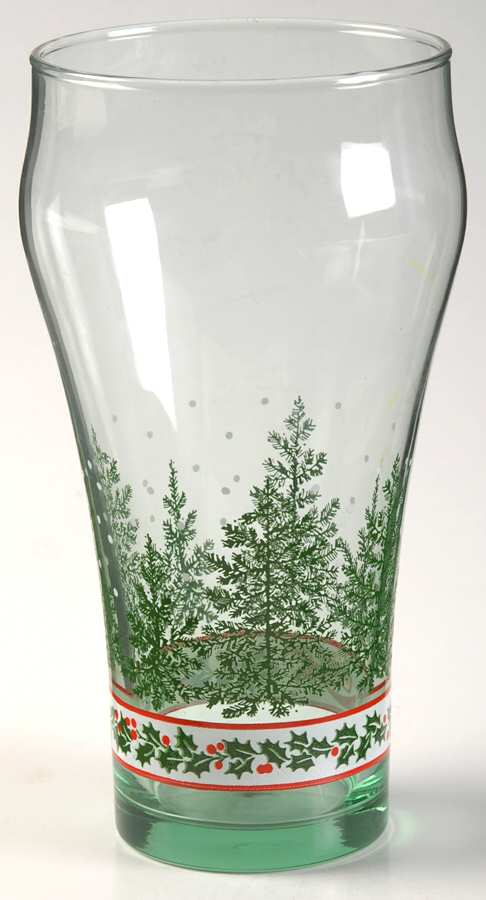 Coca Cola (Christmas) 14 Oz Flat Tumbler by Libbey Glass Company-1
