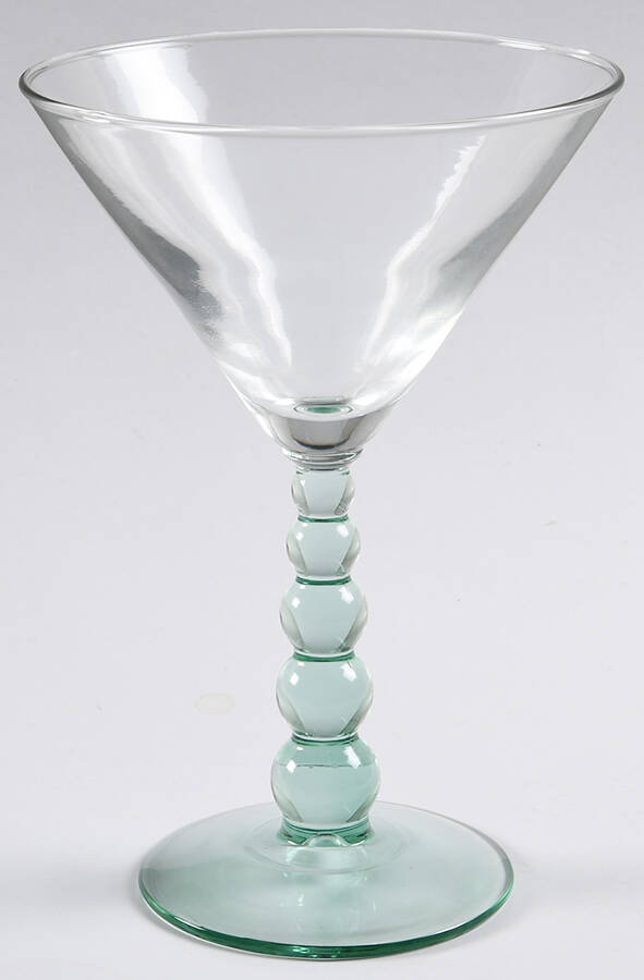 Metropolis Spanish Green Martini Glass by Libbey Glass Company-1