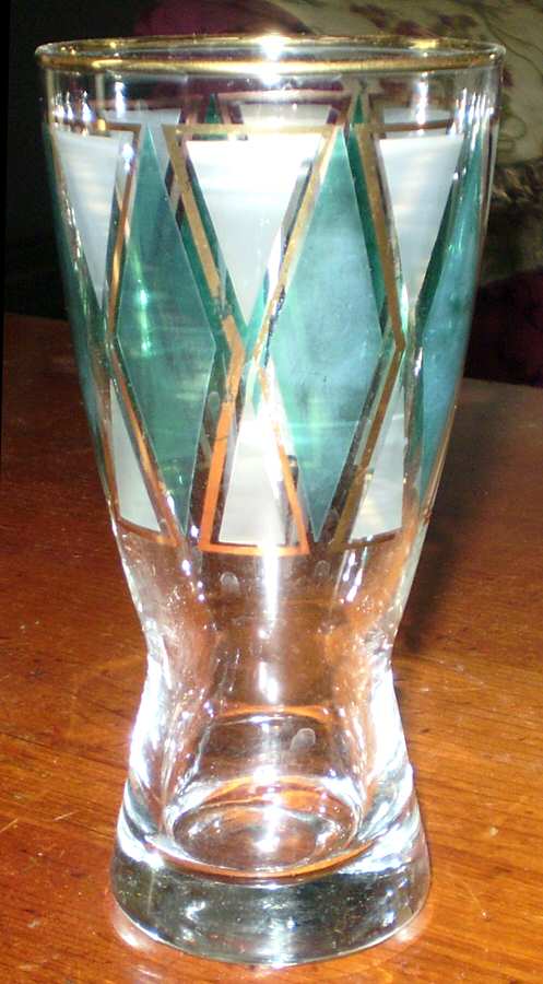 Emerald Baguette Beer Glass by Libbey Glass Company-1