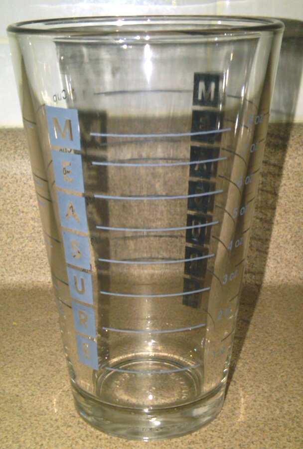 Measure Flat Tumbler by Libbey Glass Company-1