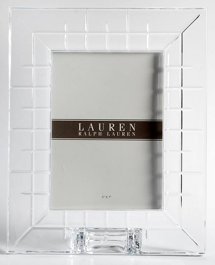 Cocktail Party Frame-Holds 5" X 7" Photo by Ralph Lauren Crystal-1