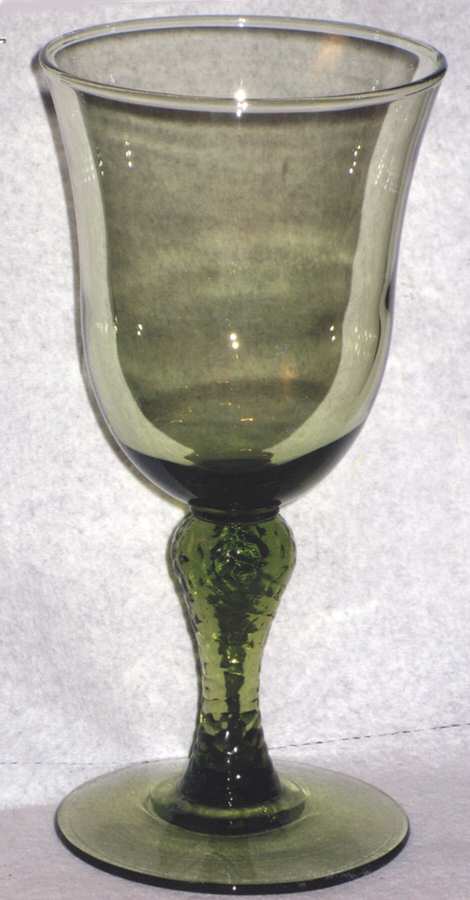 Martello Green Water Goblet by Libbey Glass Company-1