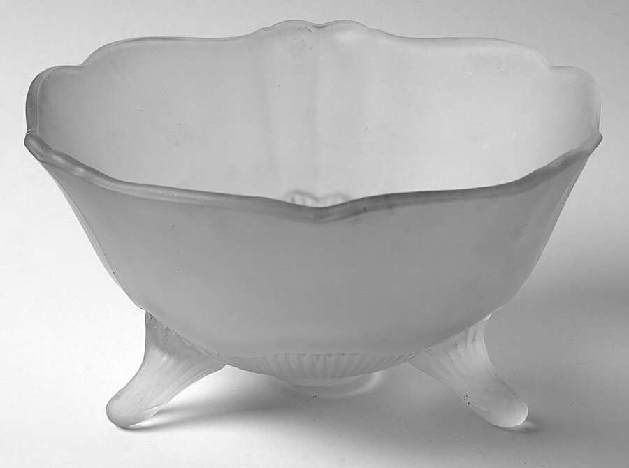 Kay Clear (Frosted) 7" Round 3-Toed Crimped Bowl by Lancaster-1