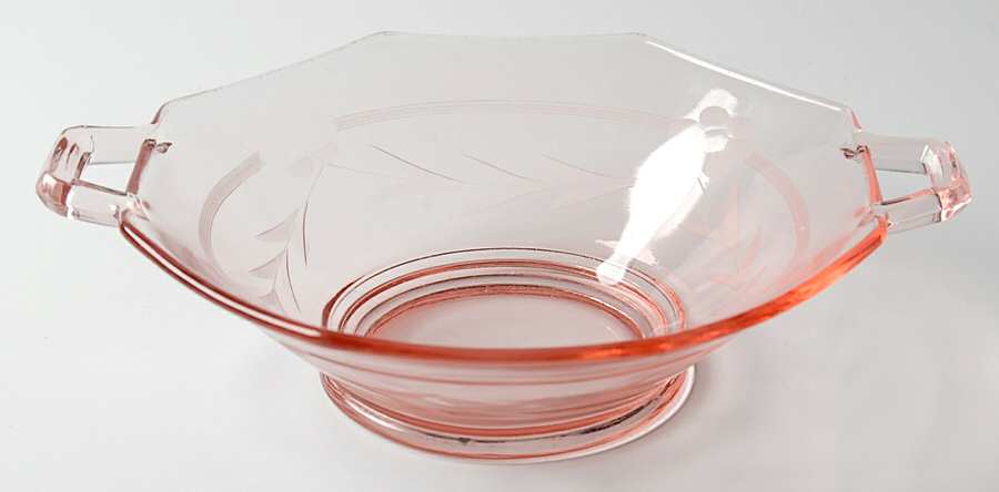 923-1 Pink 7" Handled Bowl by Lancaster-1