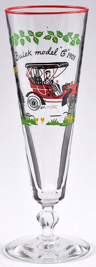 Horseless Carriage Pilsner Glass by Libbey Glass Company-1